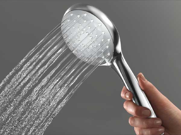 showering